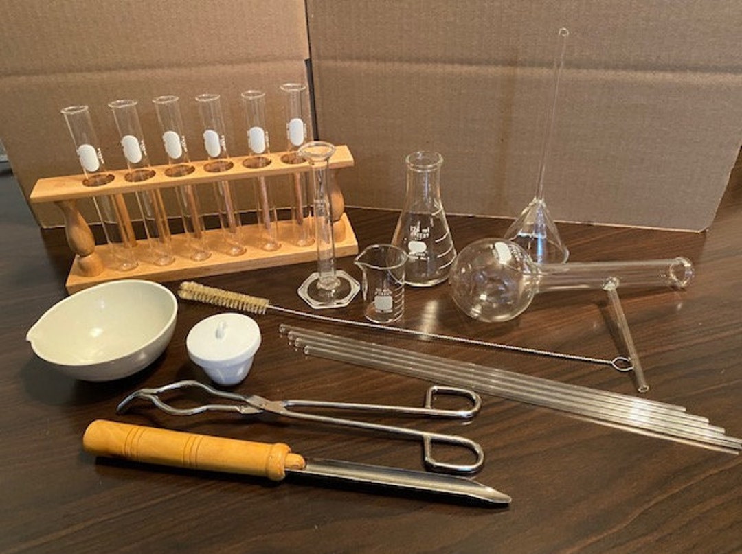Chemistry Set 2 All Genuine Pyrex or Kimax Glassware FREE SHIPPING Etsy