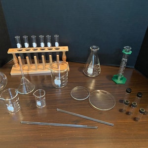 Chemistry Set 1 All Genuine PYREX Glassware FREE SHIPPING - Etsy