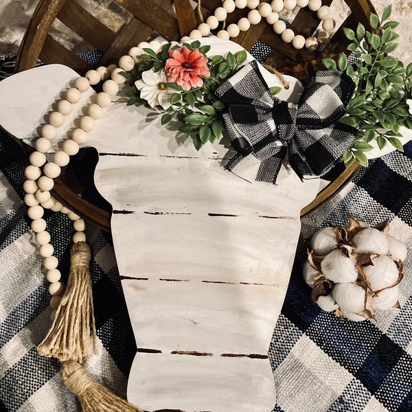 Cow Head Door Hanger Etsy