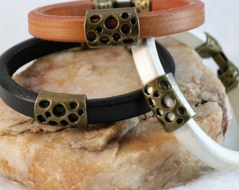 Licorice Leather Bracelet