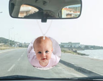 Custom Photo Air Freshener, Double Sided Personalized Vehicle Accessory Gift Idea, Freshies for New Car, Truck, Office  Vehicle Accessories