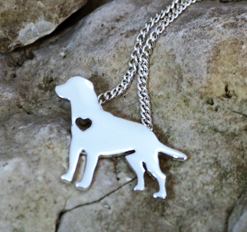 Lab Necklace Accessory Gift for Her Dog Mom Jewelry Silver Labrador Retriever Lover Necklace labrador Retriever Charm Pendant Necklace
