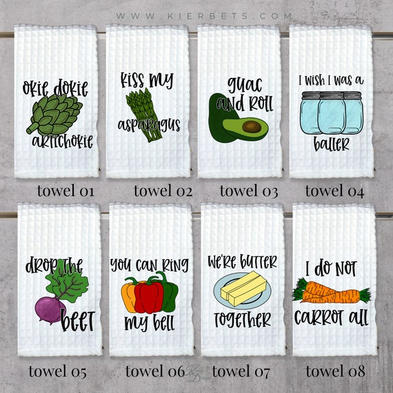 Vegetable Decor Funny Kitchen Towels – Do Take It Personally