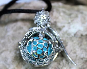 Angel Caller, Harmony Ball Sea Turtle Pendant, Pregnancy Necklace, Remembrance Keepsake, Maternity Baby Gift, Expecting Mom Gift for Her