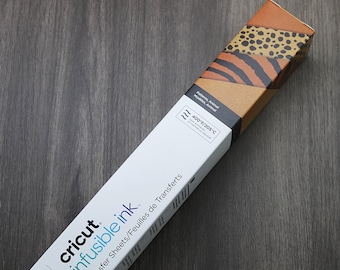 Cricut Infusible Ink Transfer Sheet Patterns 4 CT, Animal Print 12" x 12", Supplies for Cutting Machine, Brown Zebra Cheetah Tan