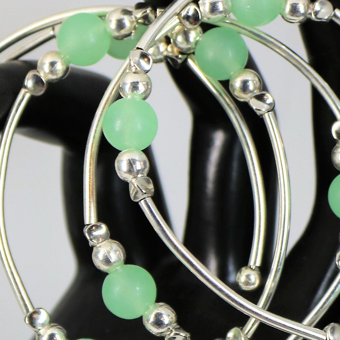 jade and silver bangle