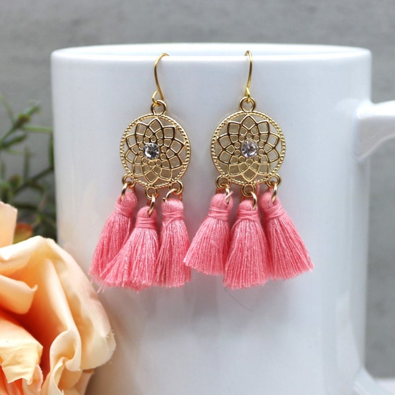 Mini tassel best sale earrings