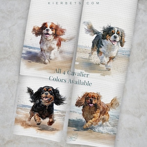 Tri Cavalier King Charles Spaniel Hand Towel Tri Cavalier King Charles Spaniel Hand Towel