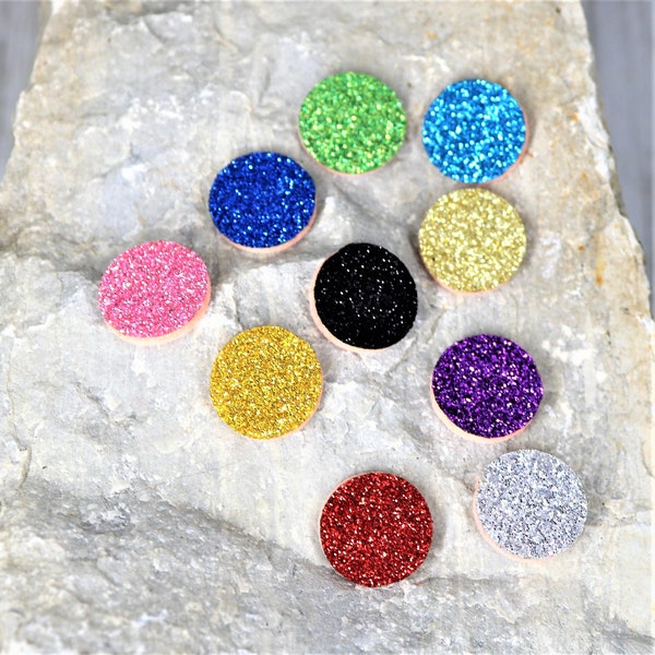 Wool Felt Circle Glitter 22mm Refill Pads for 25mm Essential Oil Lockets with lip, 22 mm Refill Oil Pads Aromatherapy Diffuser Refill