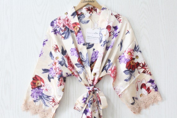 silk dressing gowns for bridal party