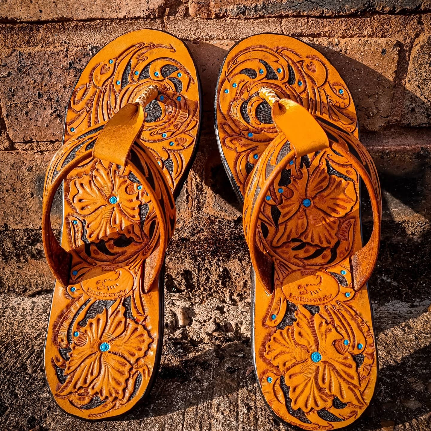 ladies tan leather sandals uk