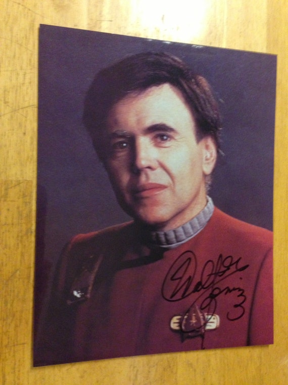 STAR TREK Walter Koenig Ensign/ Pavel Chekov Autographed 8x10 Photo Signed COA 2 