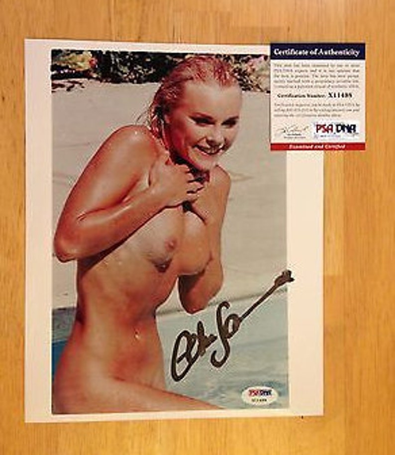 Topless Nude Firmado ELKE SOMMER Sexy 8x10 foto PSA autografiado.