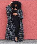 Long ankara kimono product logo