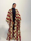 Long ankara bogolan kimono product logo