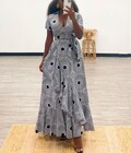 Maxi ankara wrap dress product logo