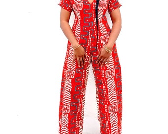 Ankara bogolan jumpsuit