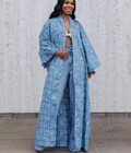 Long blue kimono product logo