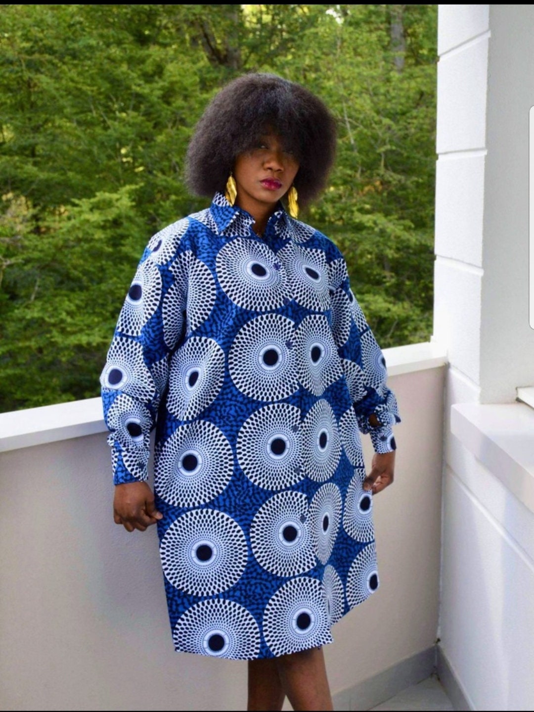 Robe chemise africaine - Etsy France