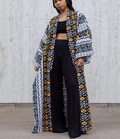 Long bogolan kimono product logo