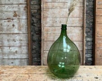 Damigiana 54 litri vaso di vetro damigiane 66cm XXL colore verde acqua blu  vasi di vetro -  Italia