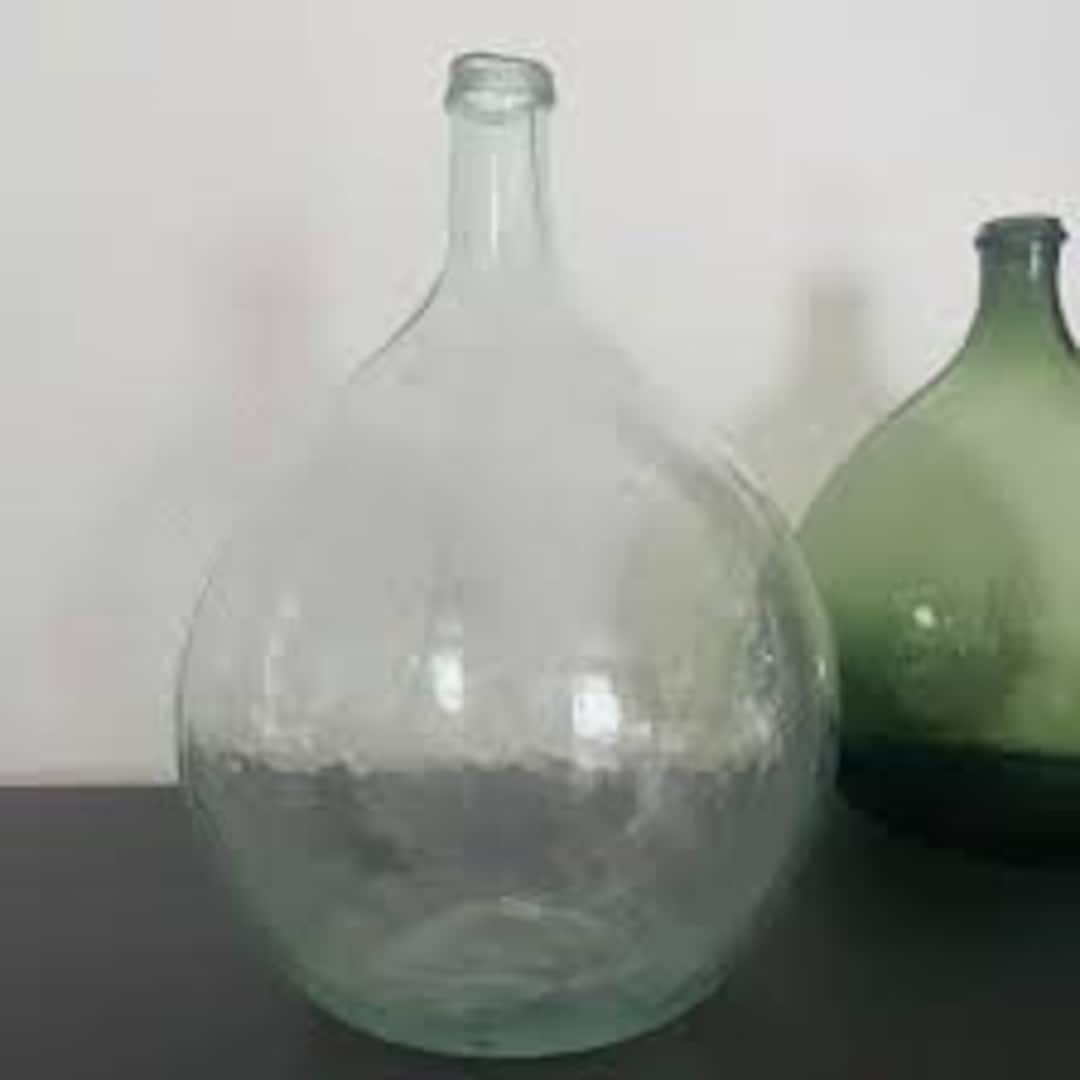 Vase dame jeanne verre recyclé 10l d26