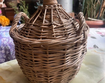 Dame Jeanne with wicker 5L, vintage dame jeanne, demijohn since 1960