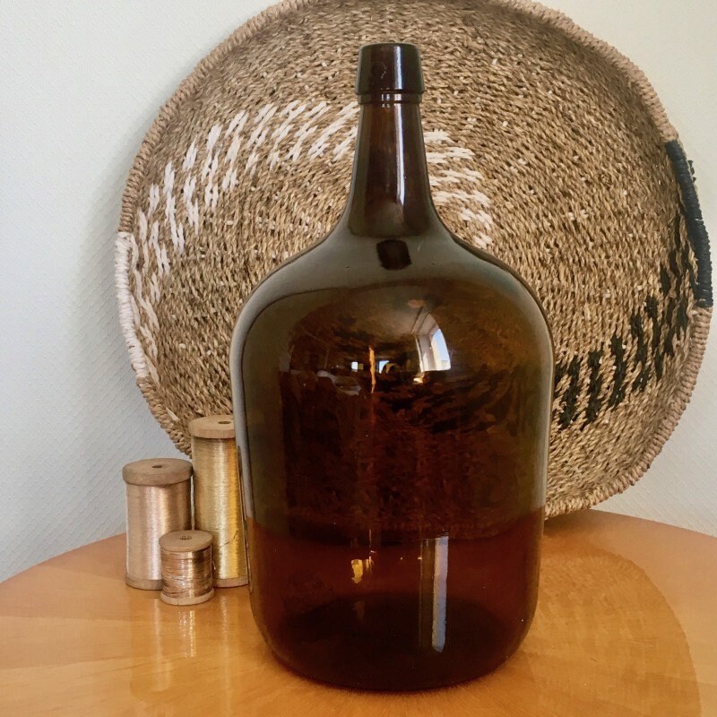 Dame Jeanne Ambre 5L 1960s Antique Vase Antique Vase Etsy