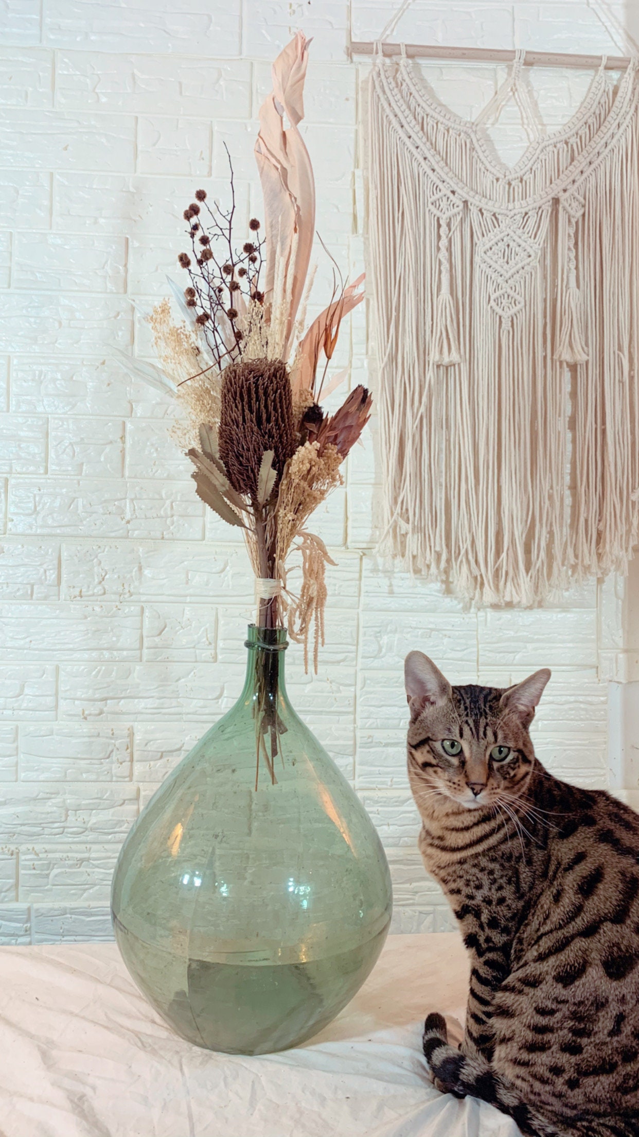 Melbourne Composition Bunch, Exotic Protea, Banksia, Rustic Decoration, Home Deco