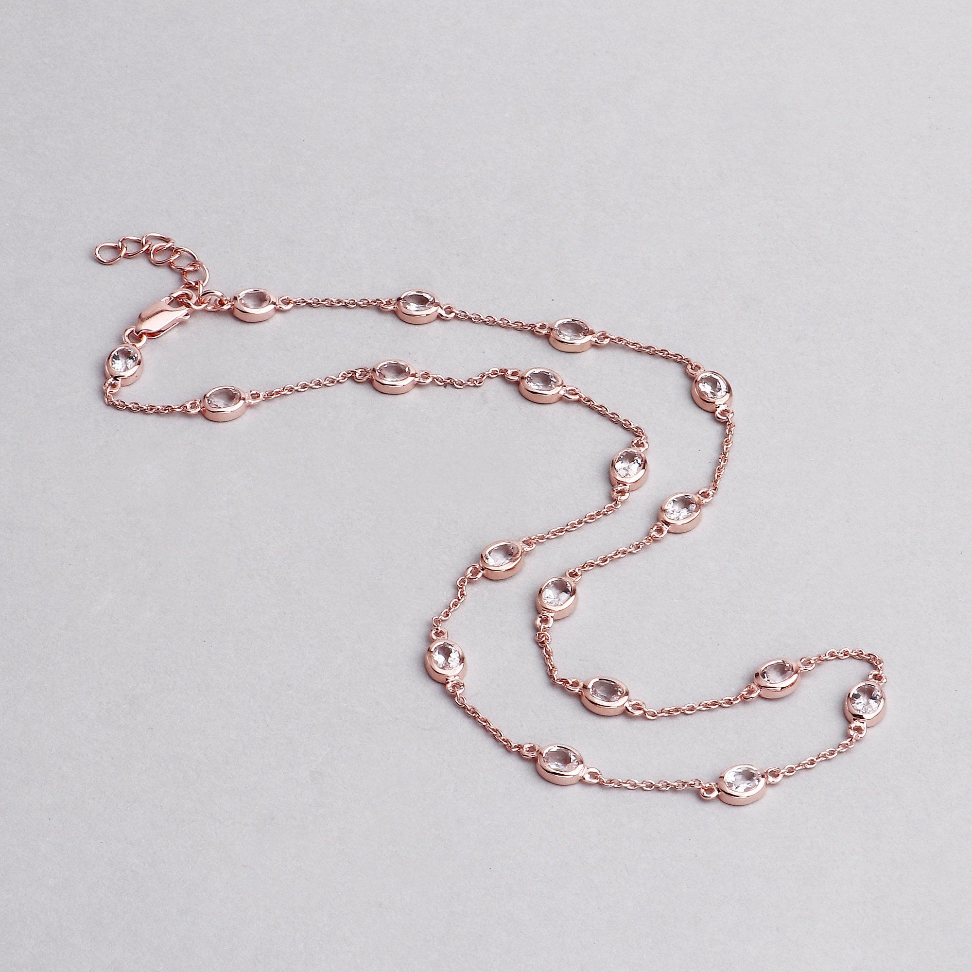 Morganite Rose Gold Necklace 