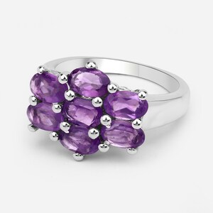 Amethyst Ring / Amethyst Silver Ring / Natural Amethyst Ring / February Birthstone Ring