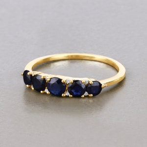 14Kt Gold, Blue Sapphire Ring, Sapphire Jewelry, Gold Sapphire Ring, Minimalist Gold Ring, Minimalist Gold Ring, Sapphire, Rings For Women