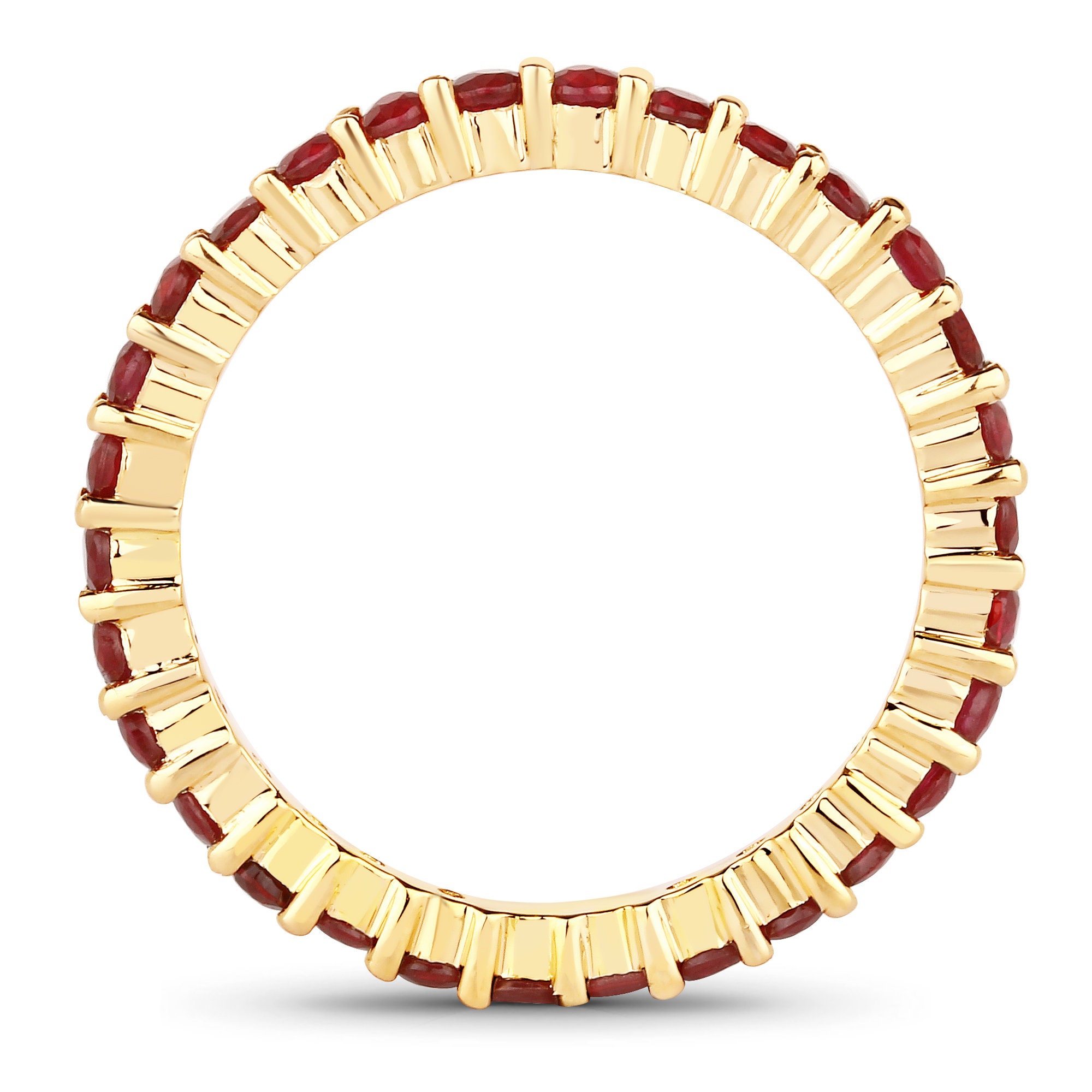 14k gold stackable ruby ring, ruby engagement ring,... 14k Gold Ruby & Diamond Ring, Genuine Ruby Eternity Band With Diamonds ...