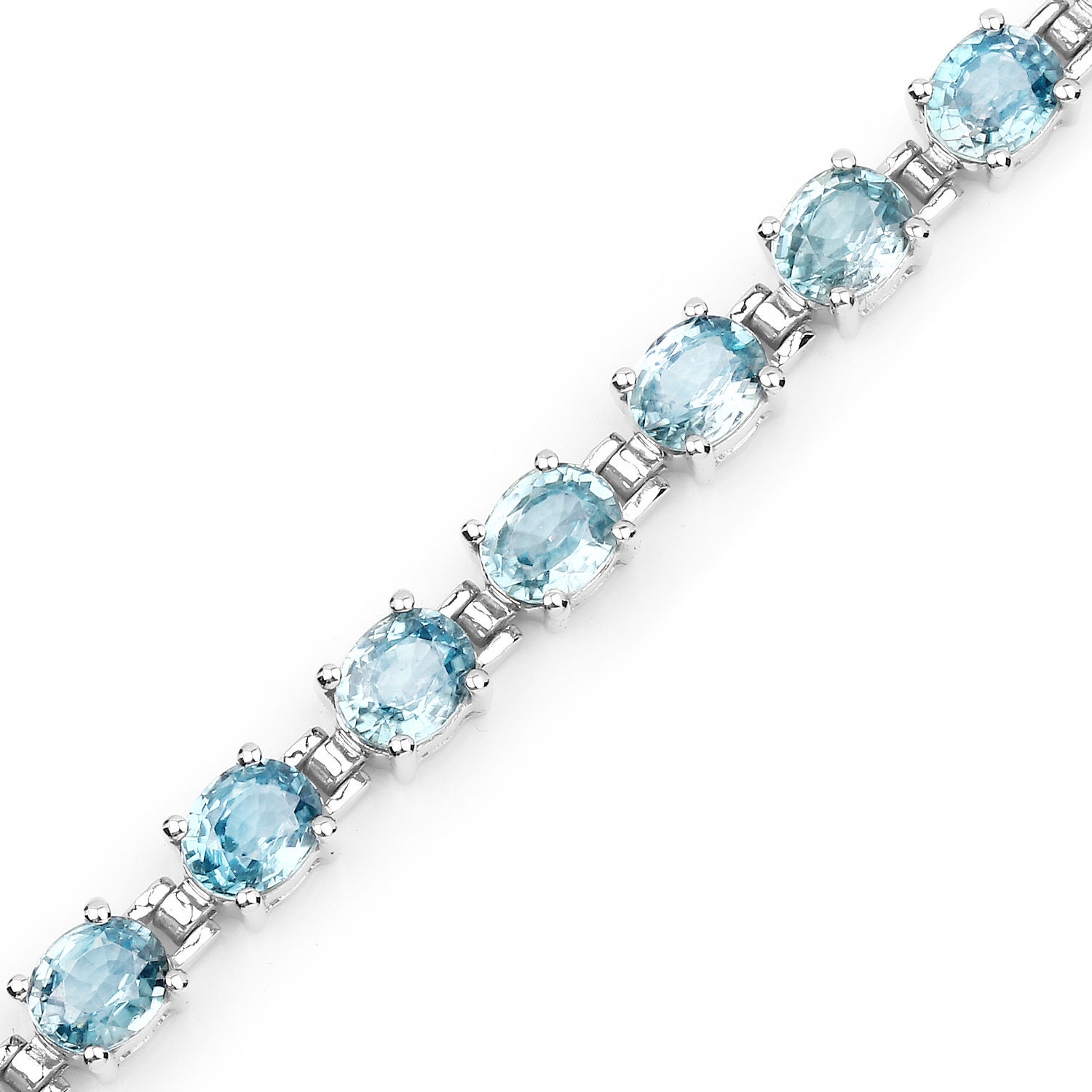 Blue zircon cheap tennis bracelet