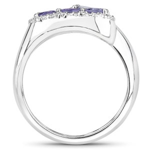 Tanzanite Ring, Natural Tanzanite Oval Sterling Silver Ring for Women, December Birthstone Ring, Silver Tanzanite Ring, Lavender Gemstone image 2