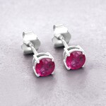Natural Ruby Earrings