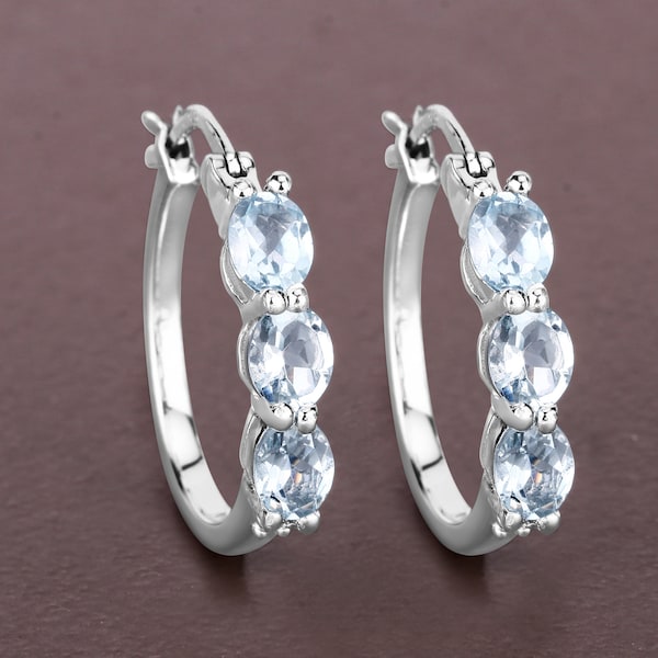 Laguna Stone Earring Aquamarine main image 0