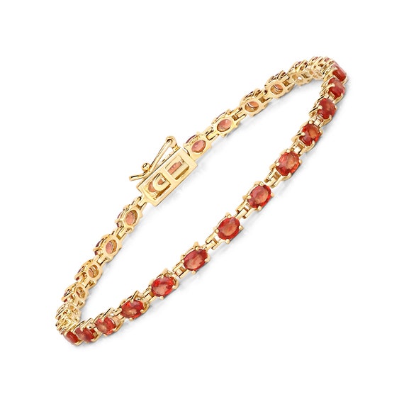 Orange cheap sapphire bracelet