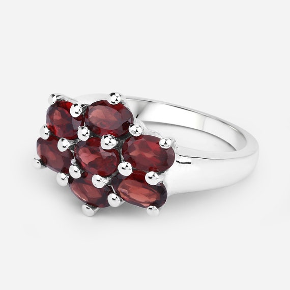 Etsy garnet ring discount