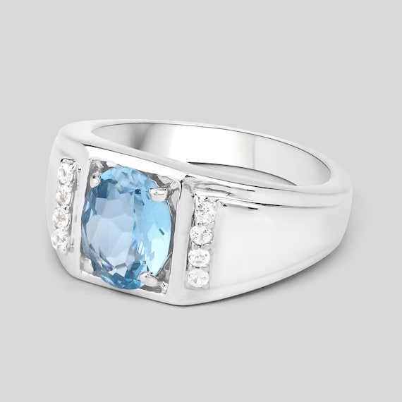Blue topaz sale etsy