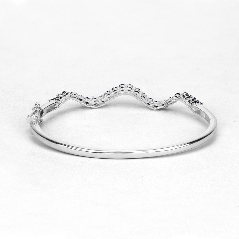 Black Diamond Bangle Bracelet Women