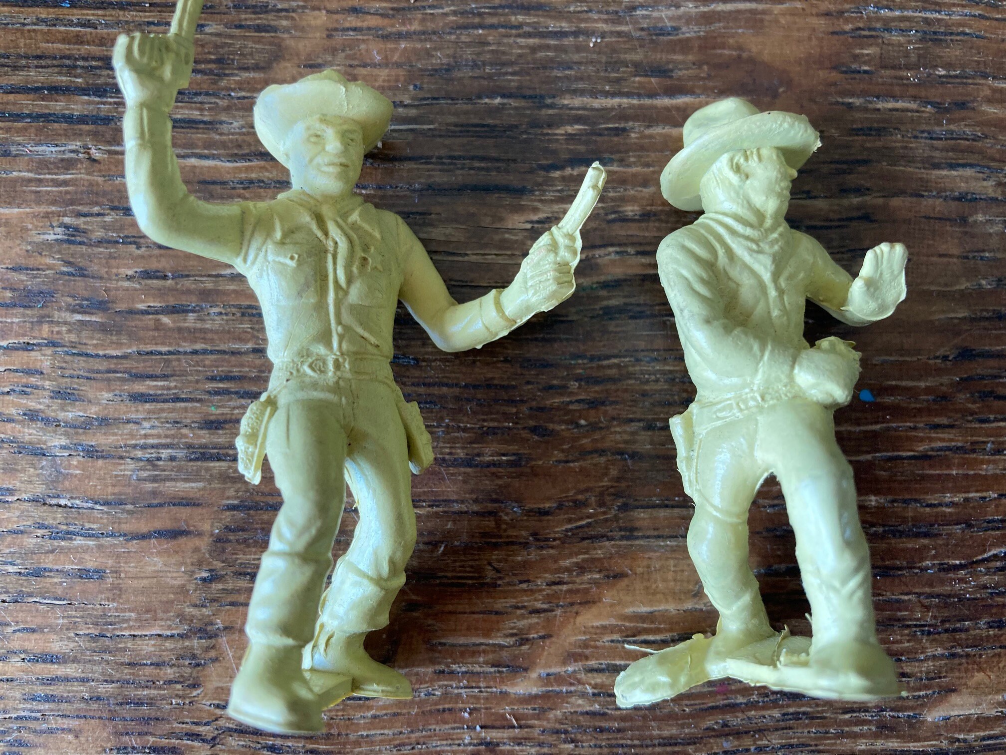 Vintage Marx COWBOY TOY FIGURES 60's | Etsy