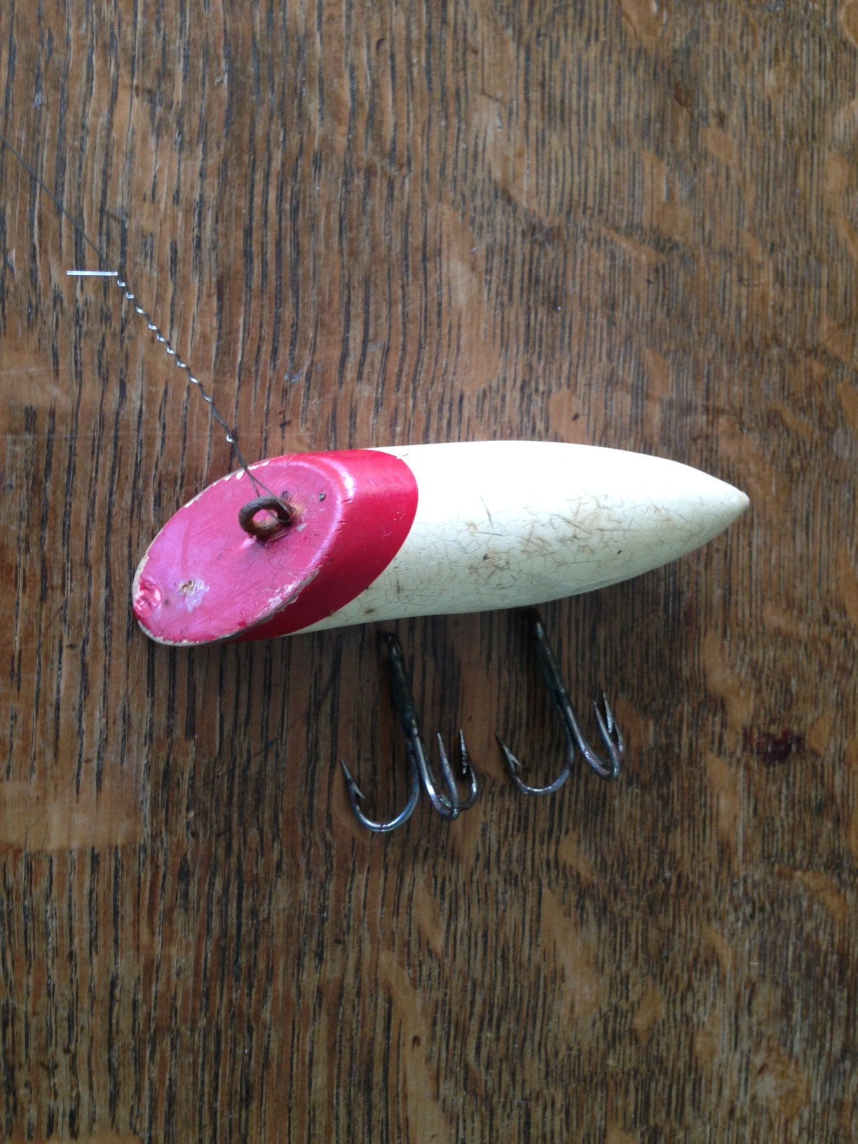 Vintage WOOD FISHING LURE -  Canada