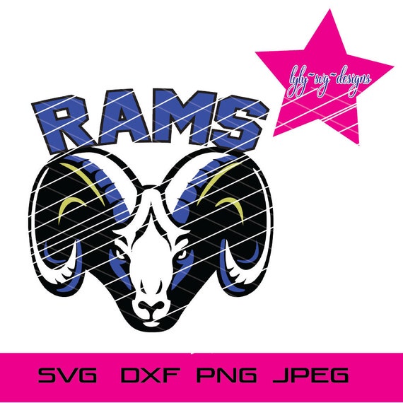 Rams Svg School Pride Svg Rams Mascot Svghorn Svgpngdxf | Etsy