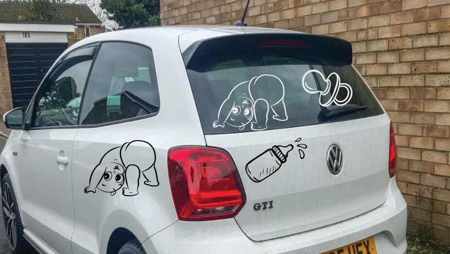 Baby on Board SVG File for Decal, Wall Decal SVG File, Digital Download