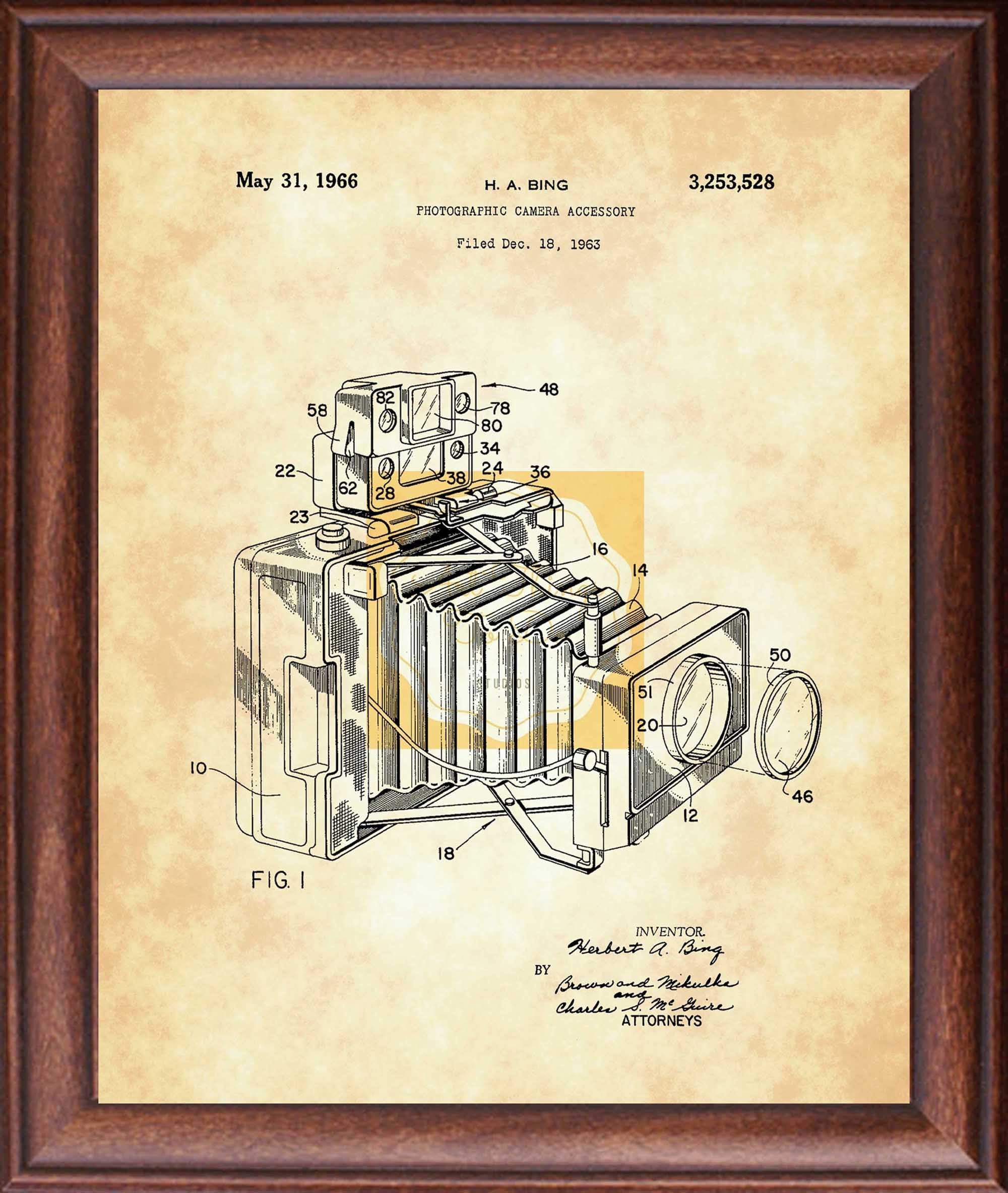 Eastman Kodak Folding Camera Patent Camera Patent Prints Etsy