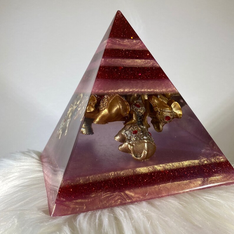 Elephant Pyramid Resin Pyramid Home Decor Etsy