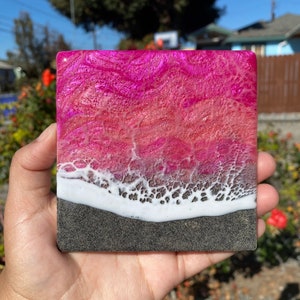 Epoch Square Coaster Sets in Pink
