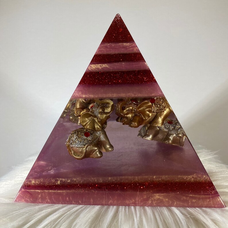 Elephant Pyramid Resin Pyramid Home Decor Etsy
