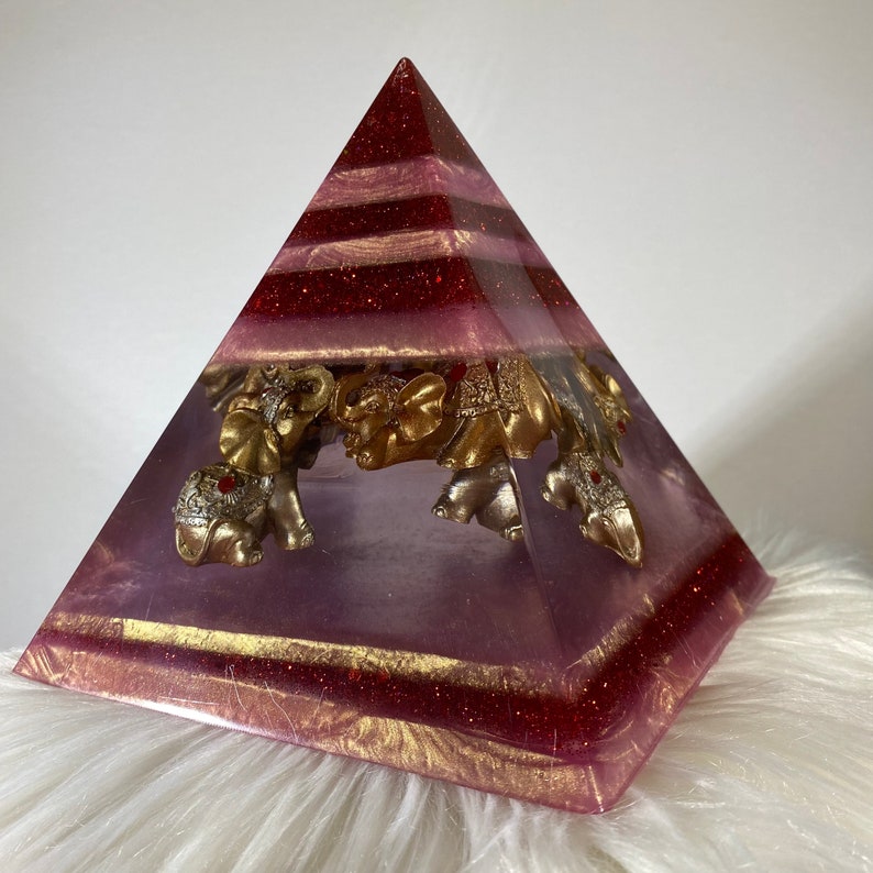 Elephant Pyramid Resin Pyramid Home Decor Etsy